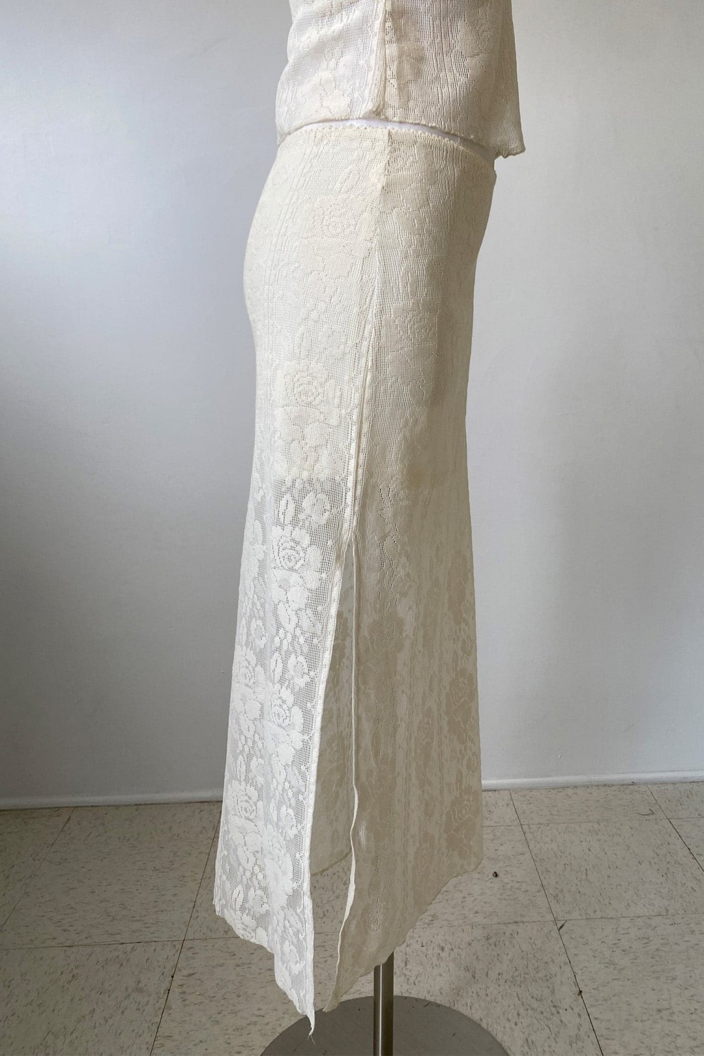 Crochet Lace Midi Skirt