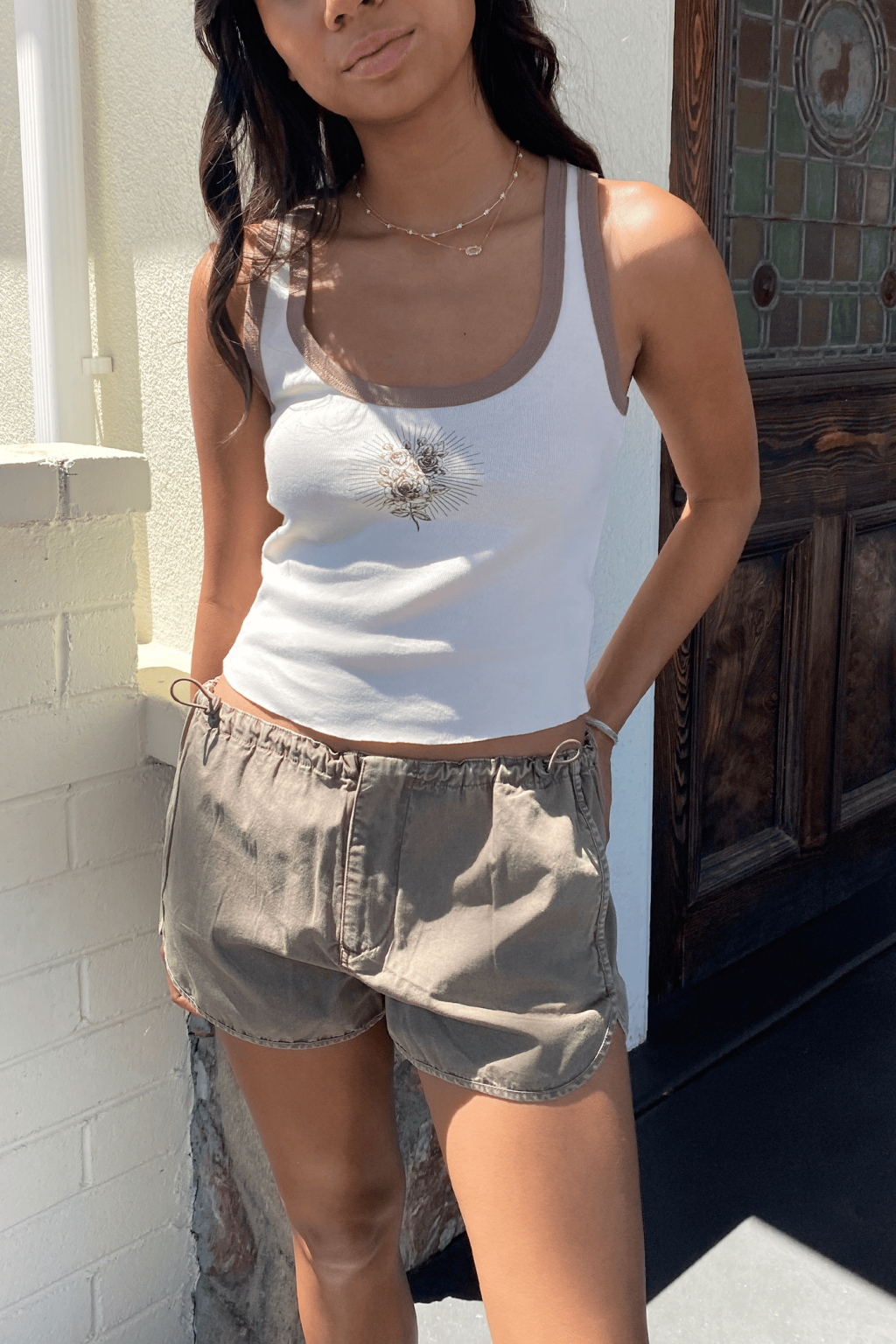 Comfortable Lightweight Jogger Shorts with Elastic Waistband and Side Pockets