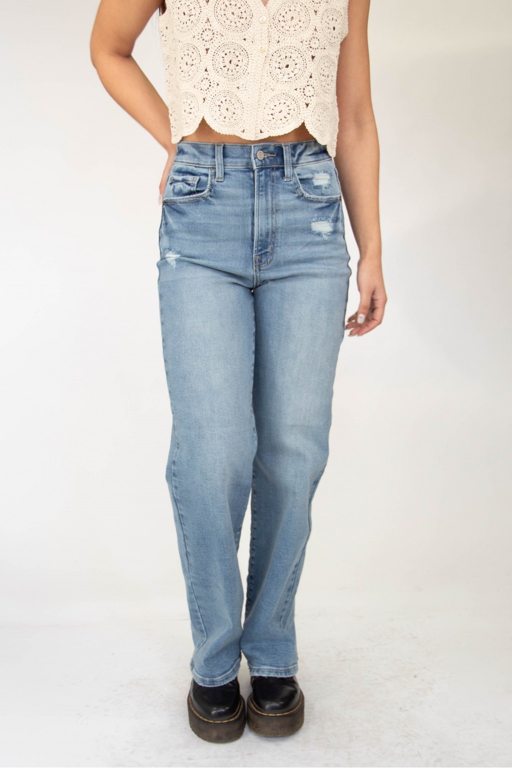 The Hazel High Rise Dad Jeans