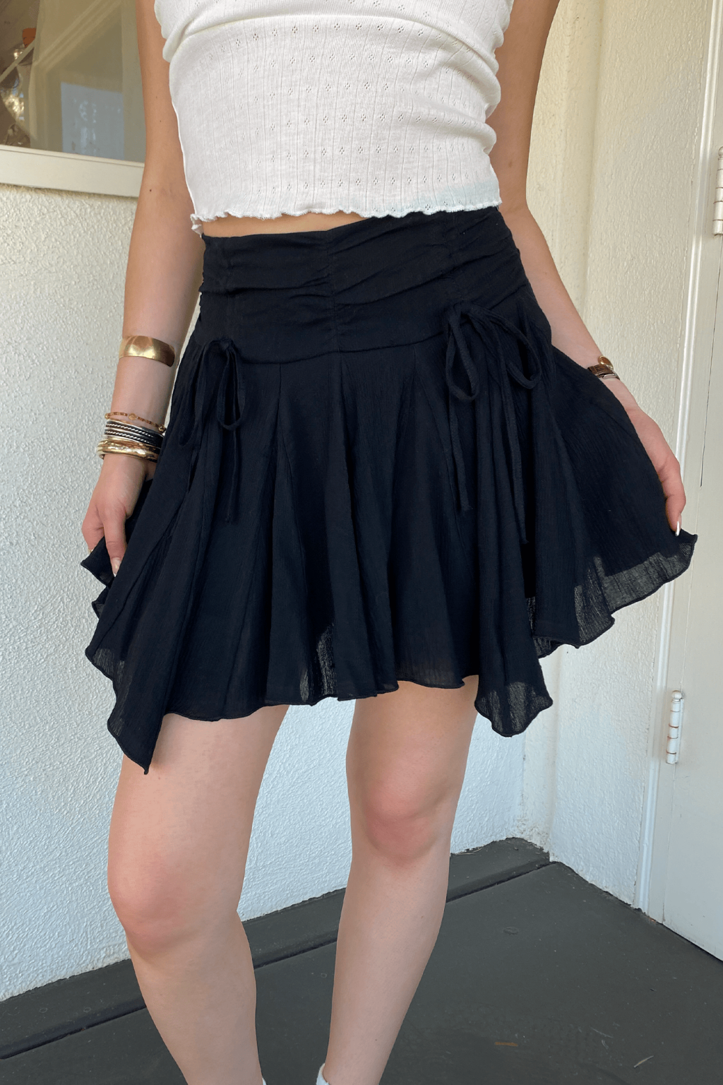 Ruffle Mini Skirt