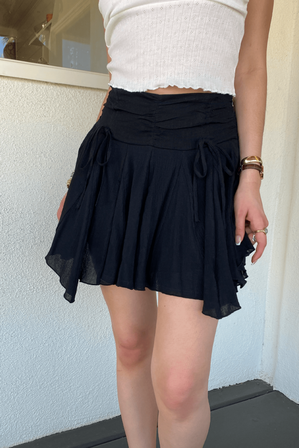 Ruffle Mini Skirt