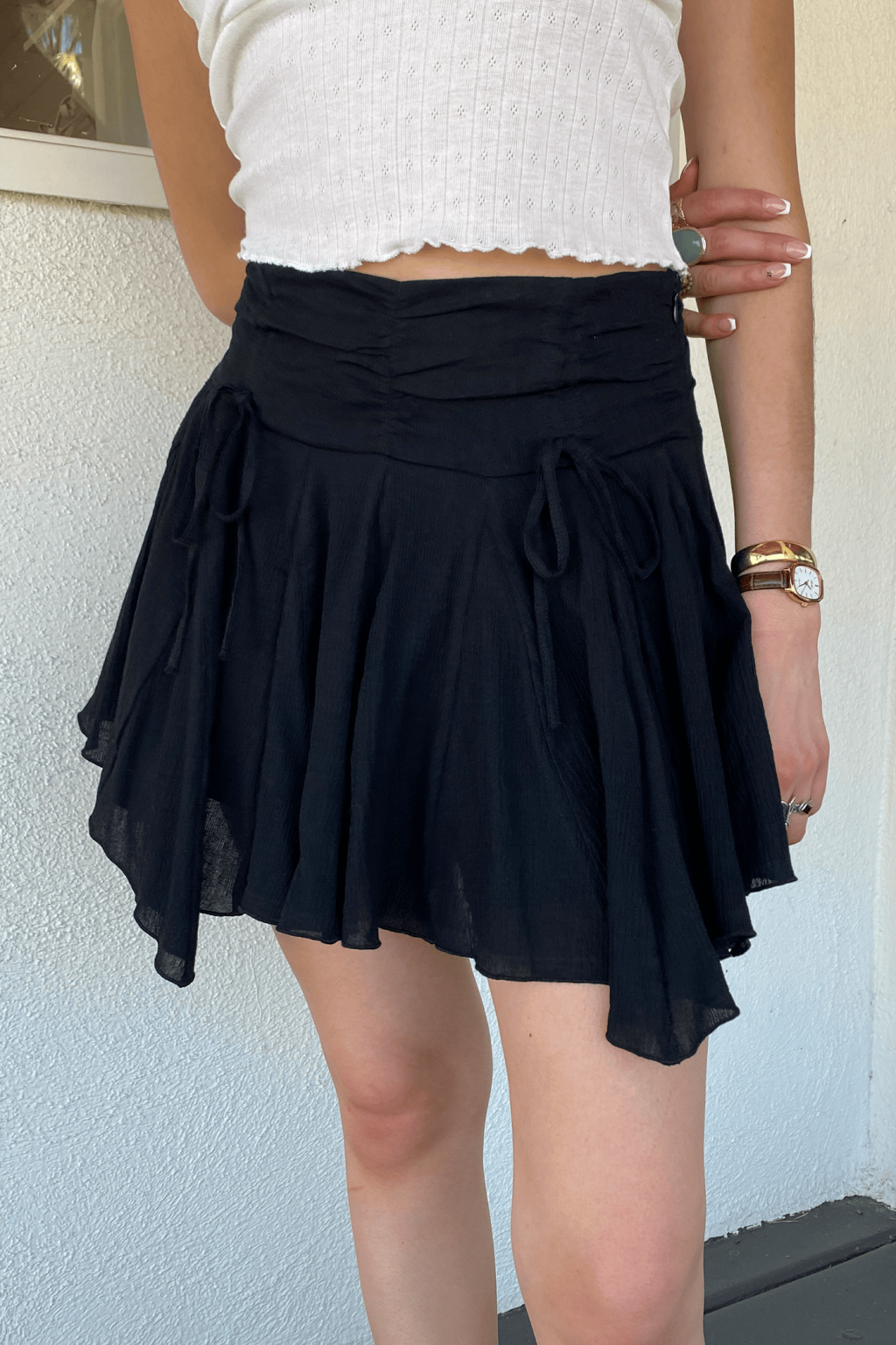 Ruffle Mini Skirt