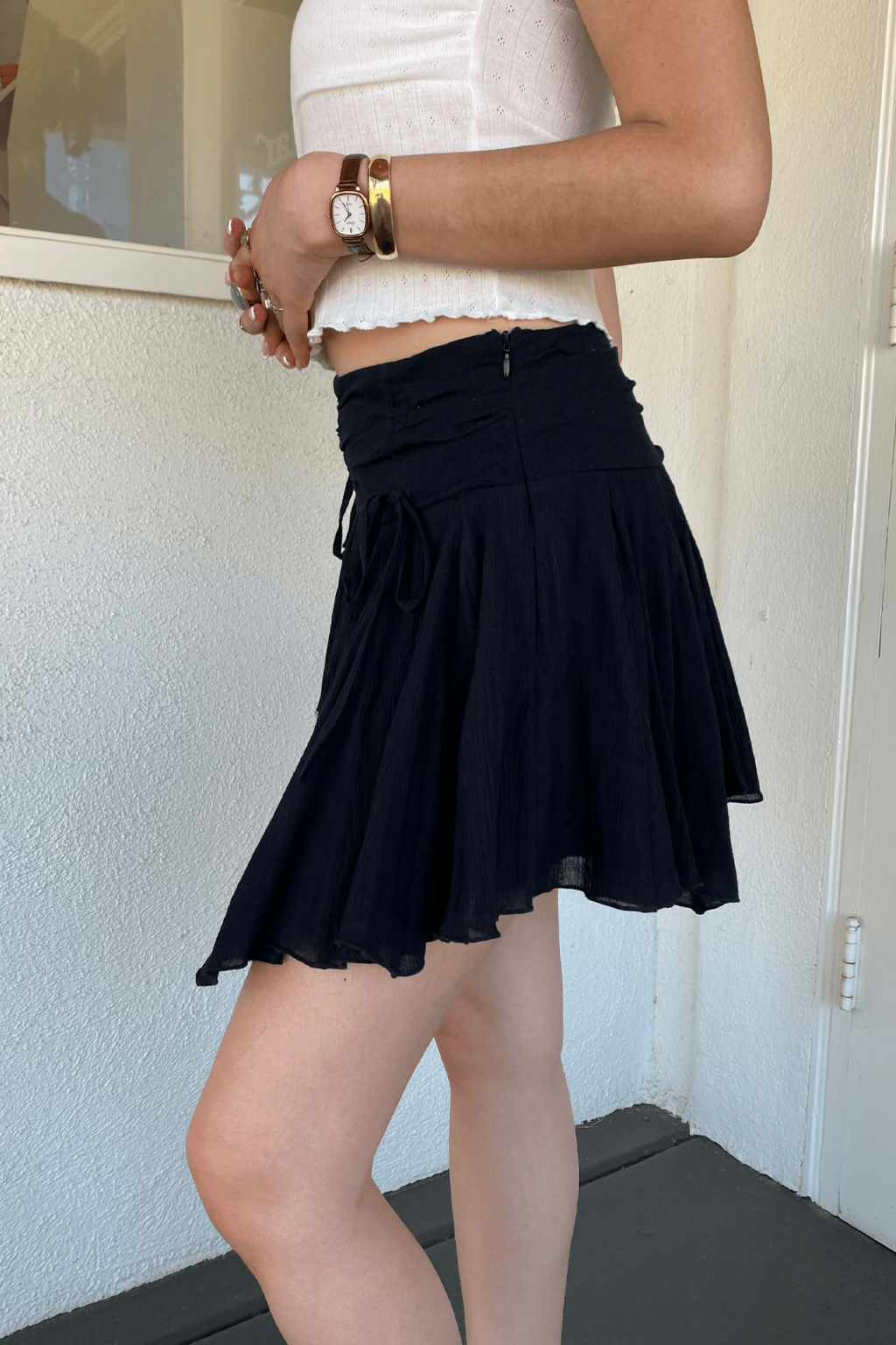 Ruffle Mini Skirt