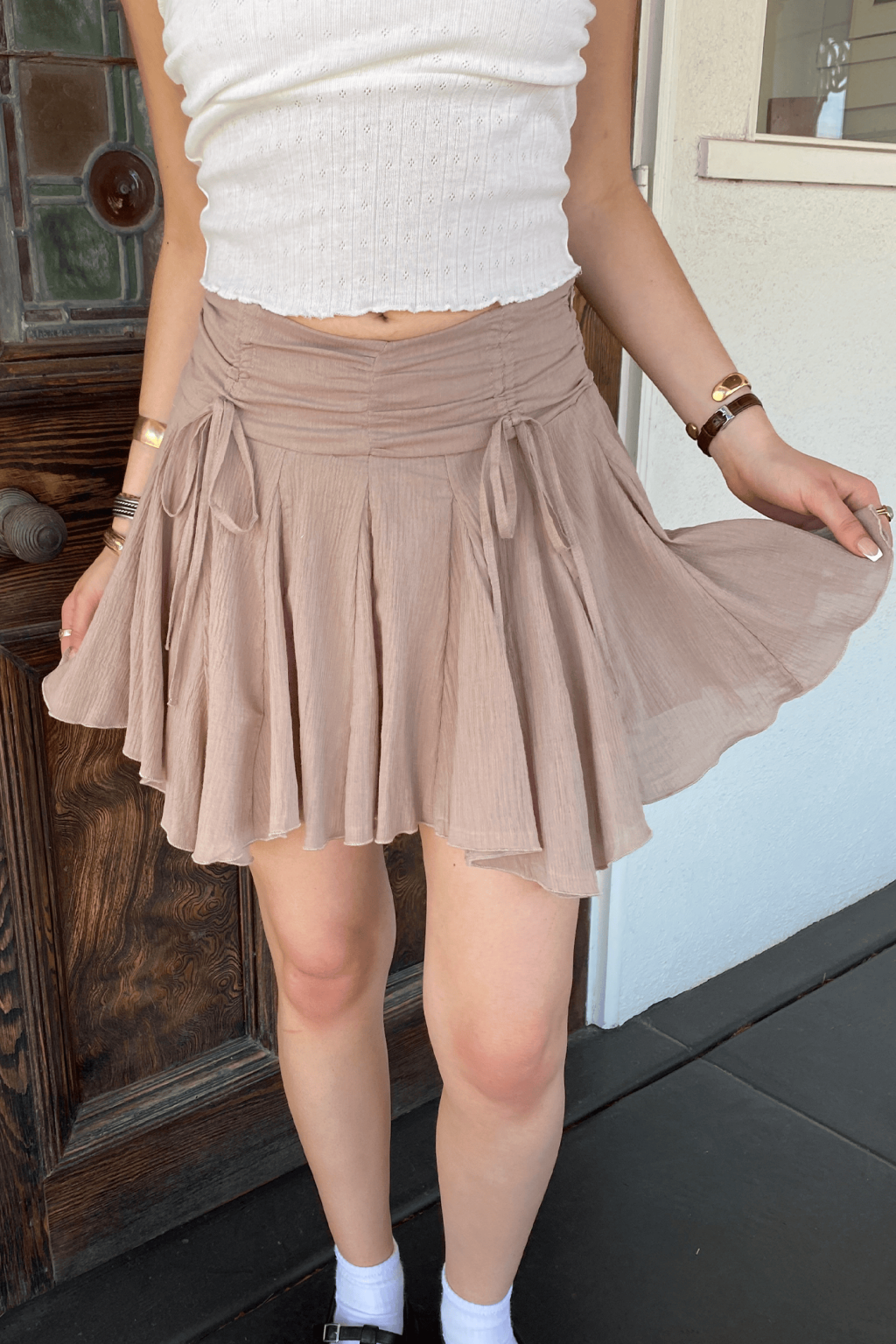 Ruffle Mini Skirt