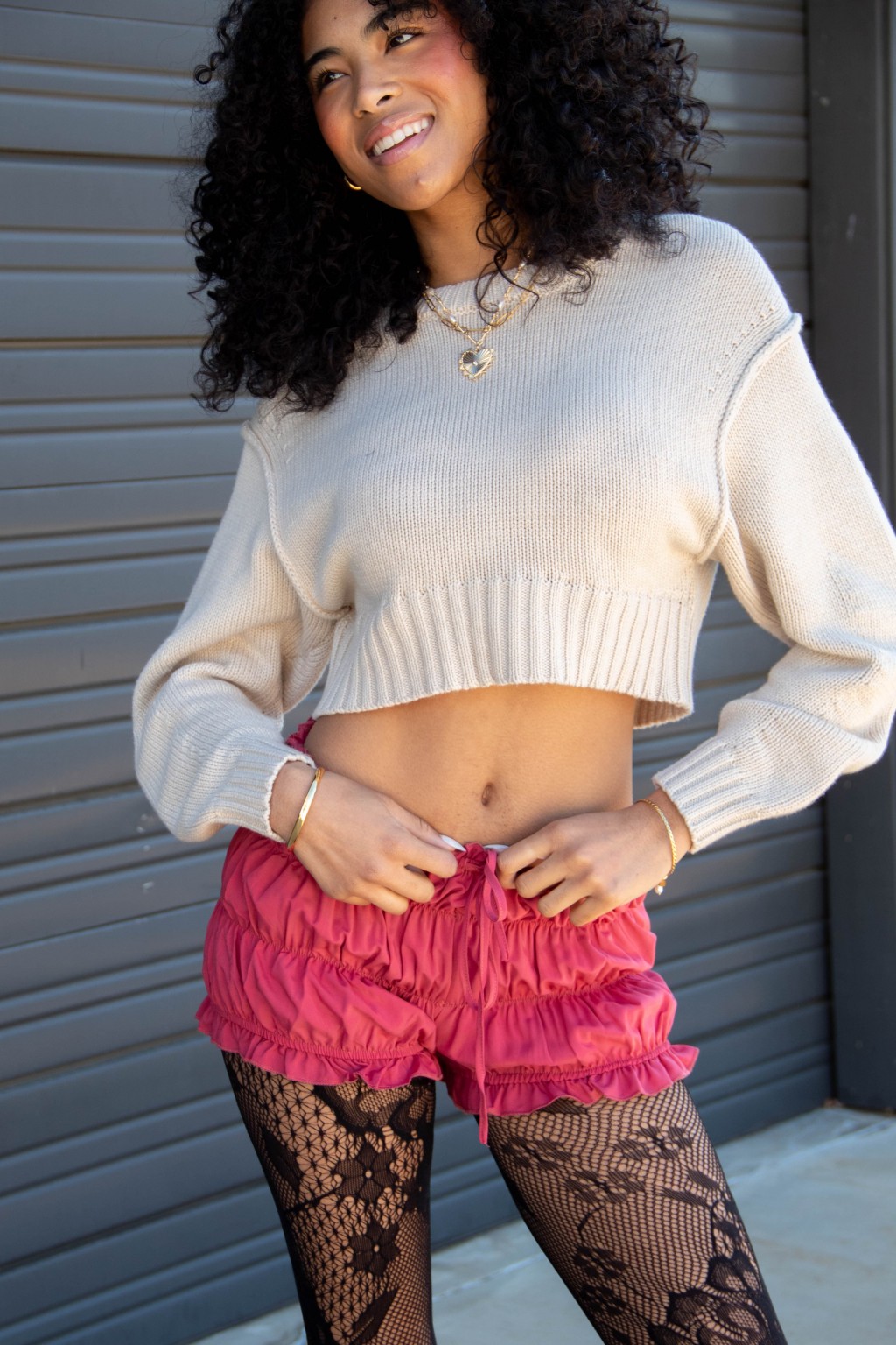 Ruched Bloomer Shorts