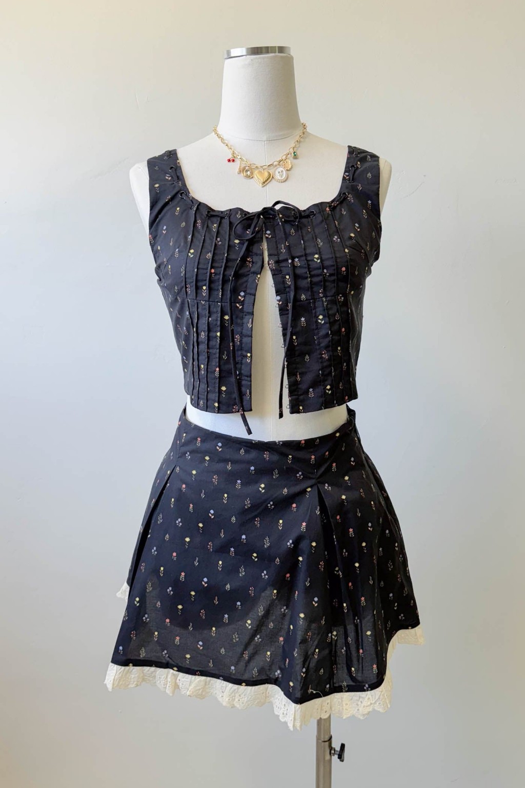 Lacey Layered Mini Skirt