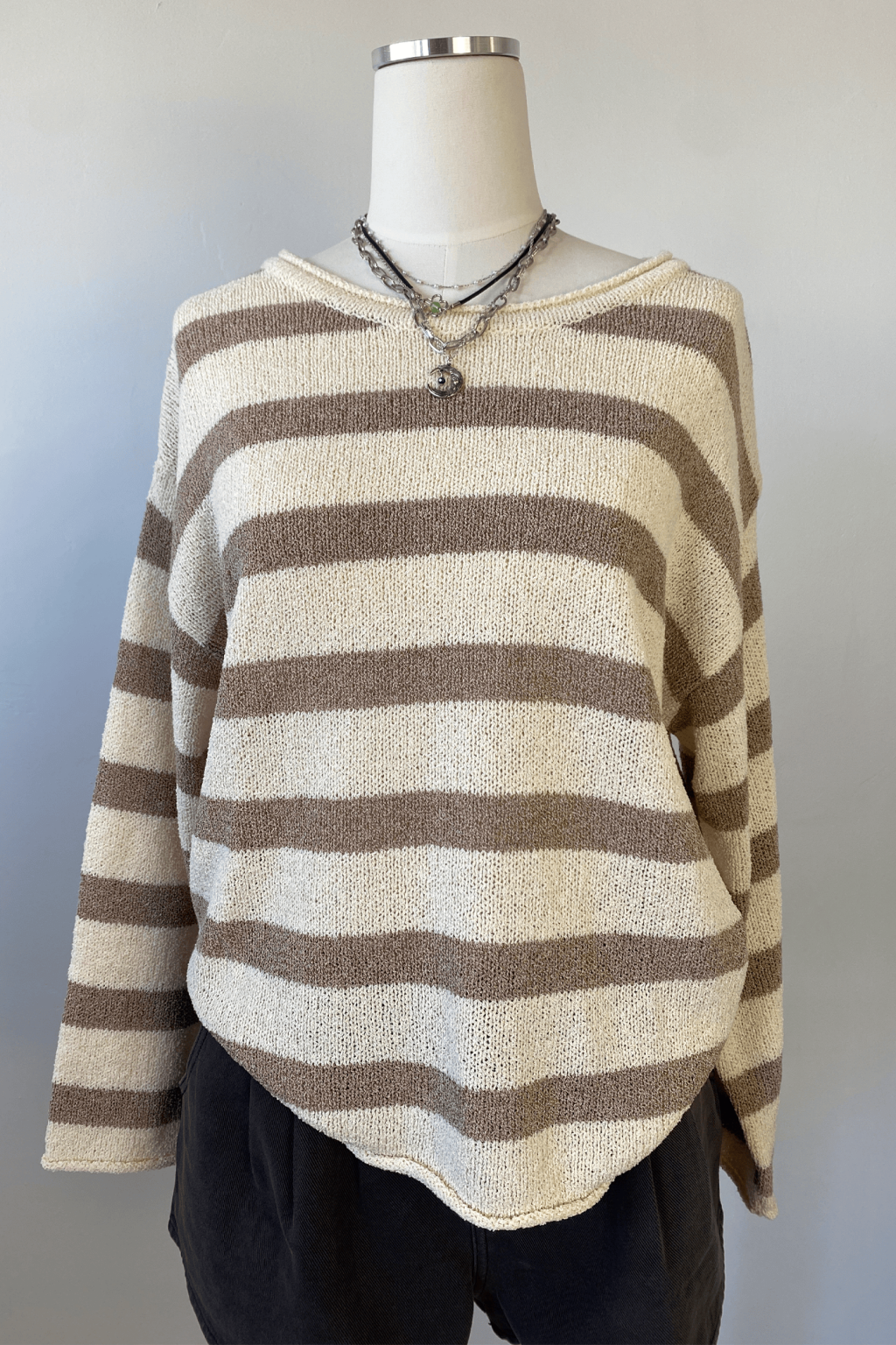 Striped Knit Sweater