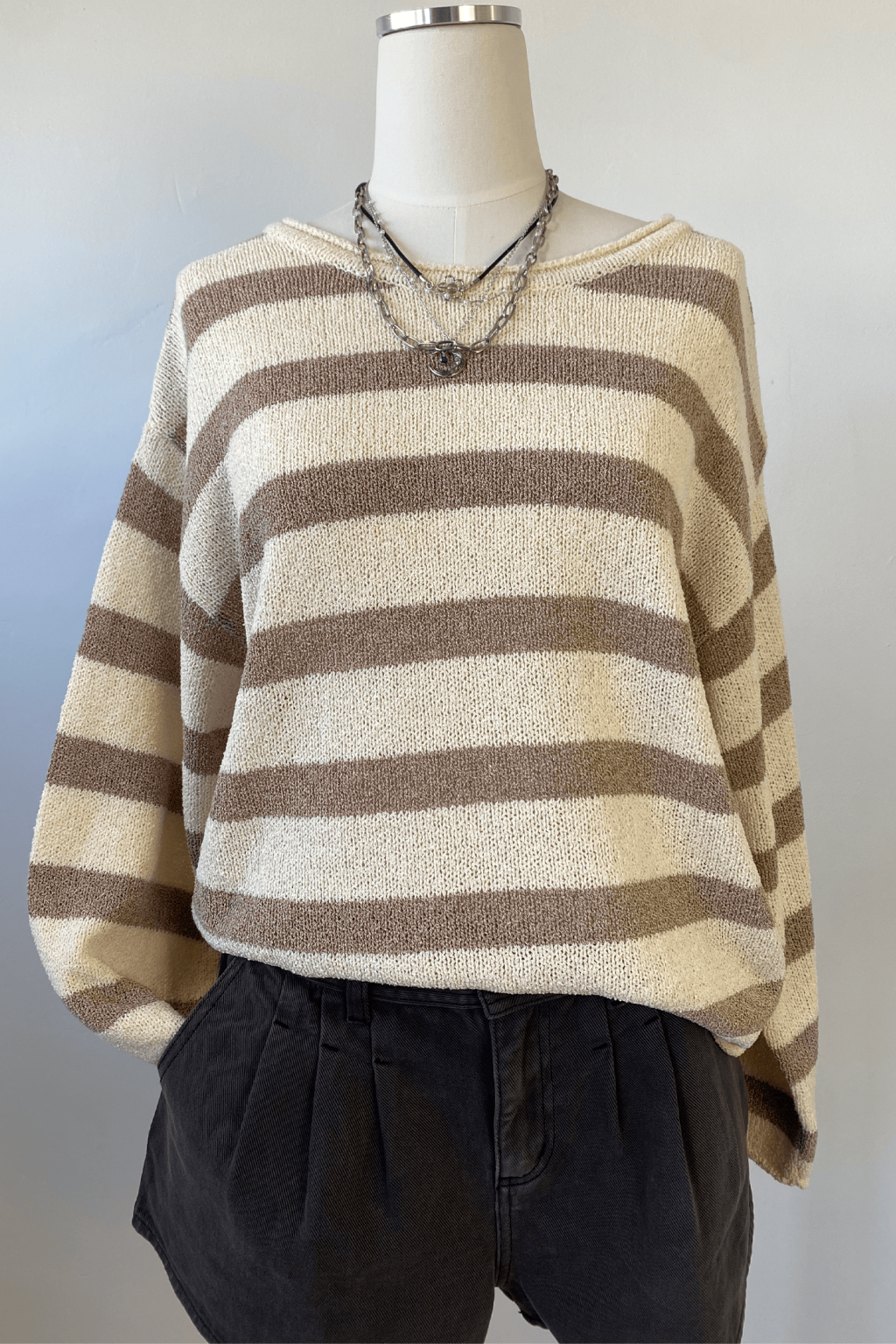 Striped Knit Sweater
