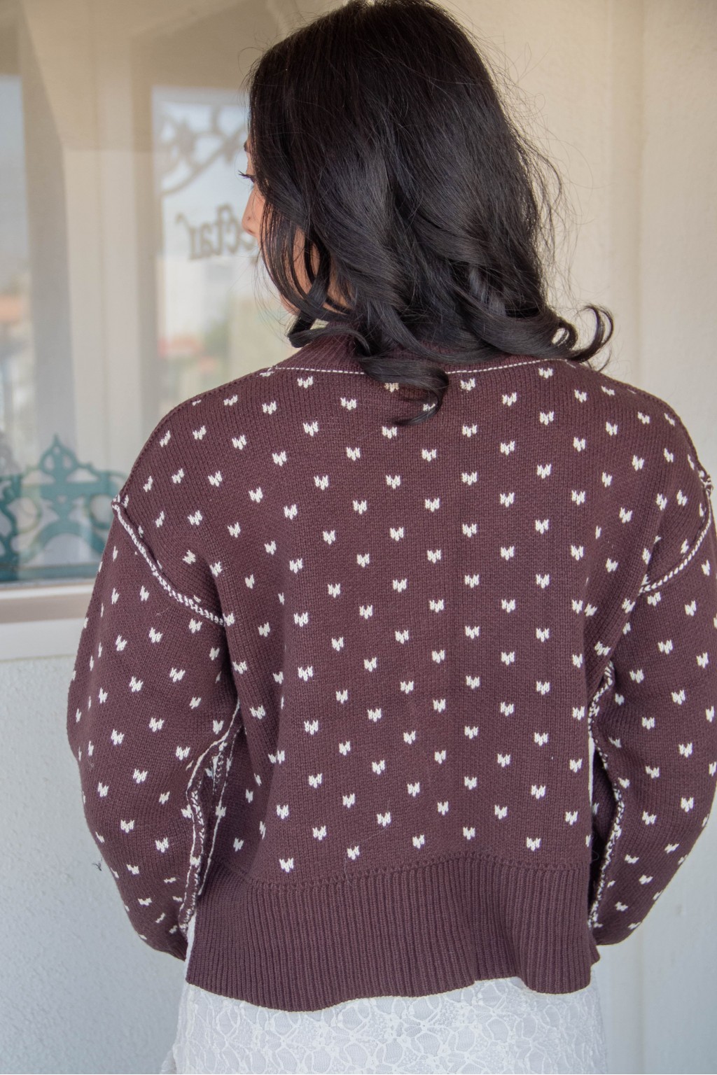 Patterned Knit Sweater