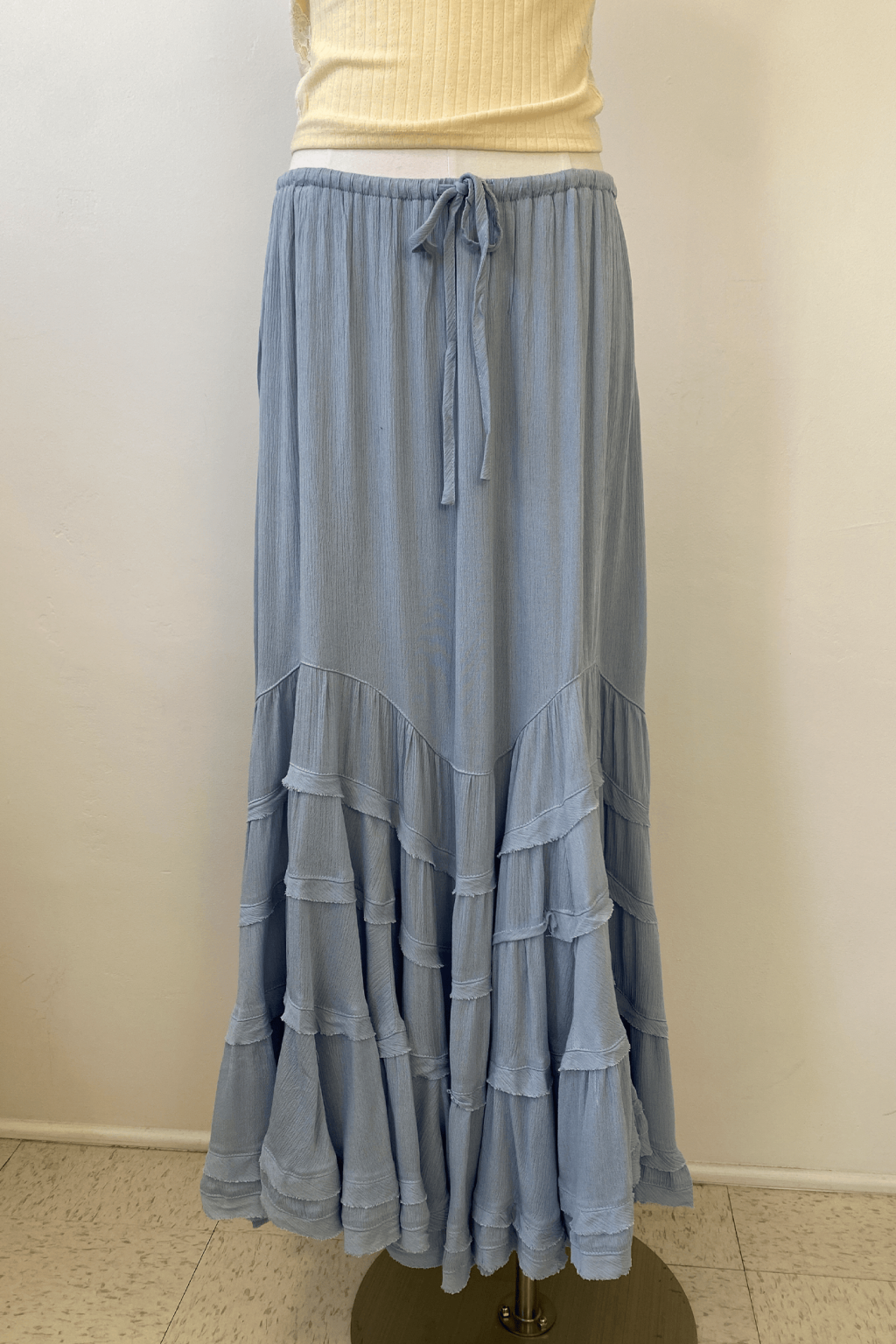 Ruffled Tiered Maxi Skirt