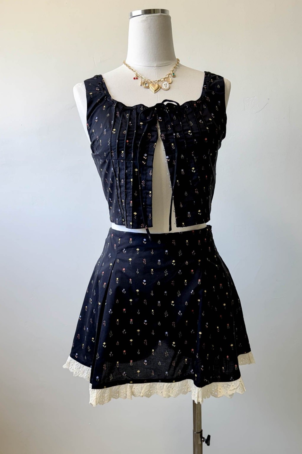 Lacey Layered Mini Skirt