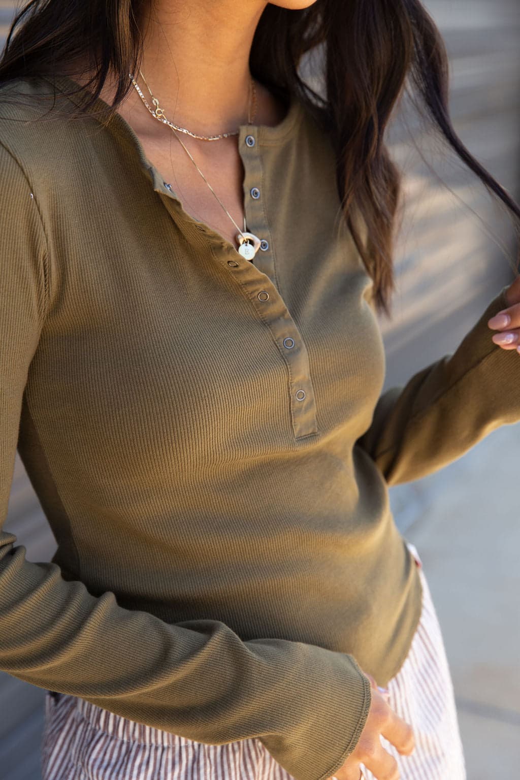 Drake Henley Long Sleeve Top