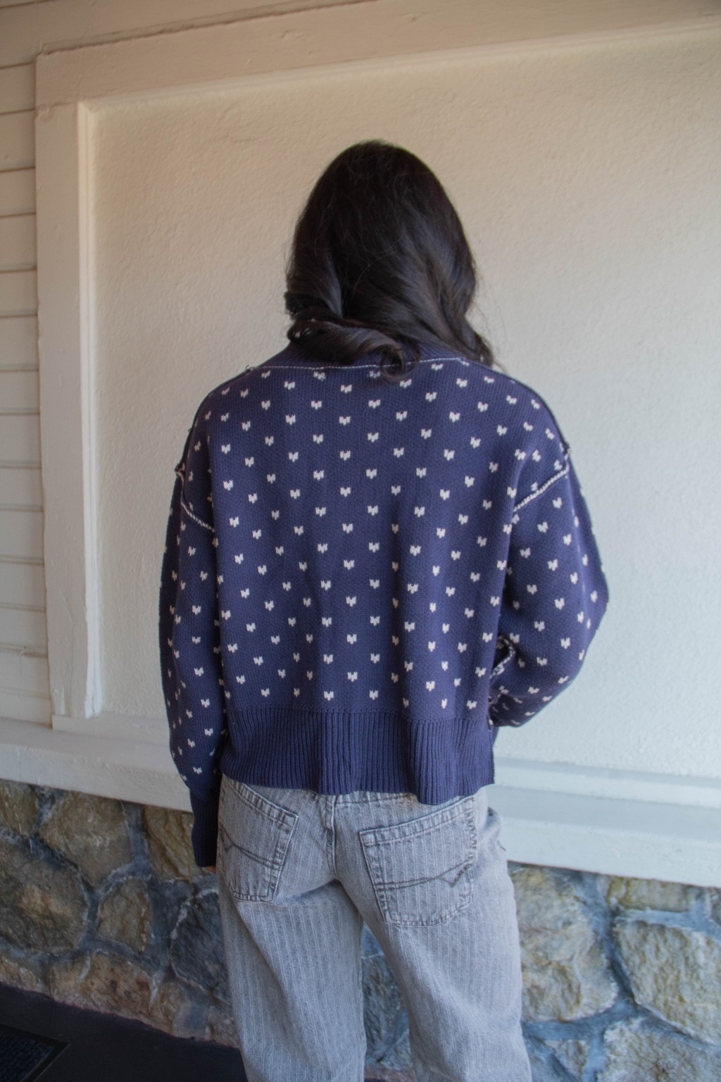 Patterned Knit Sweater
