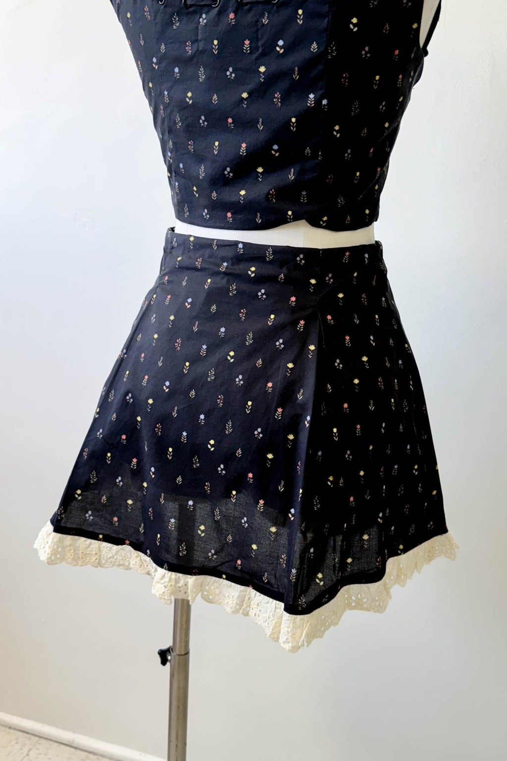 Lacey Layered Mini Skirt