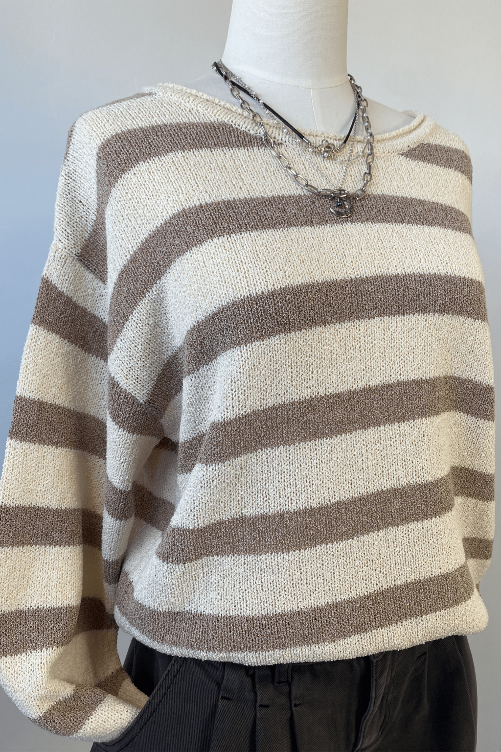 Striped Knit Sweater