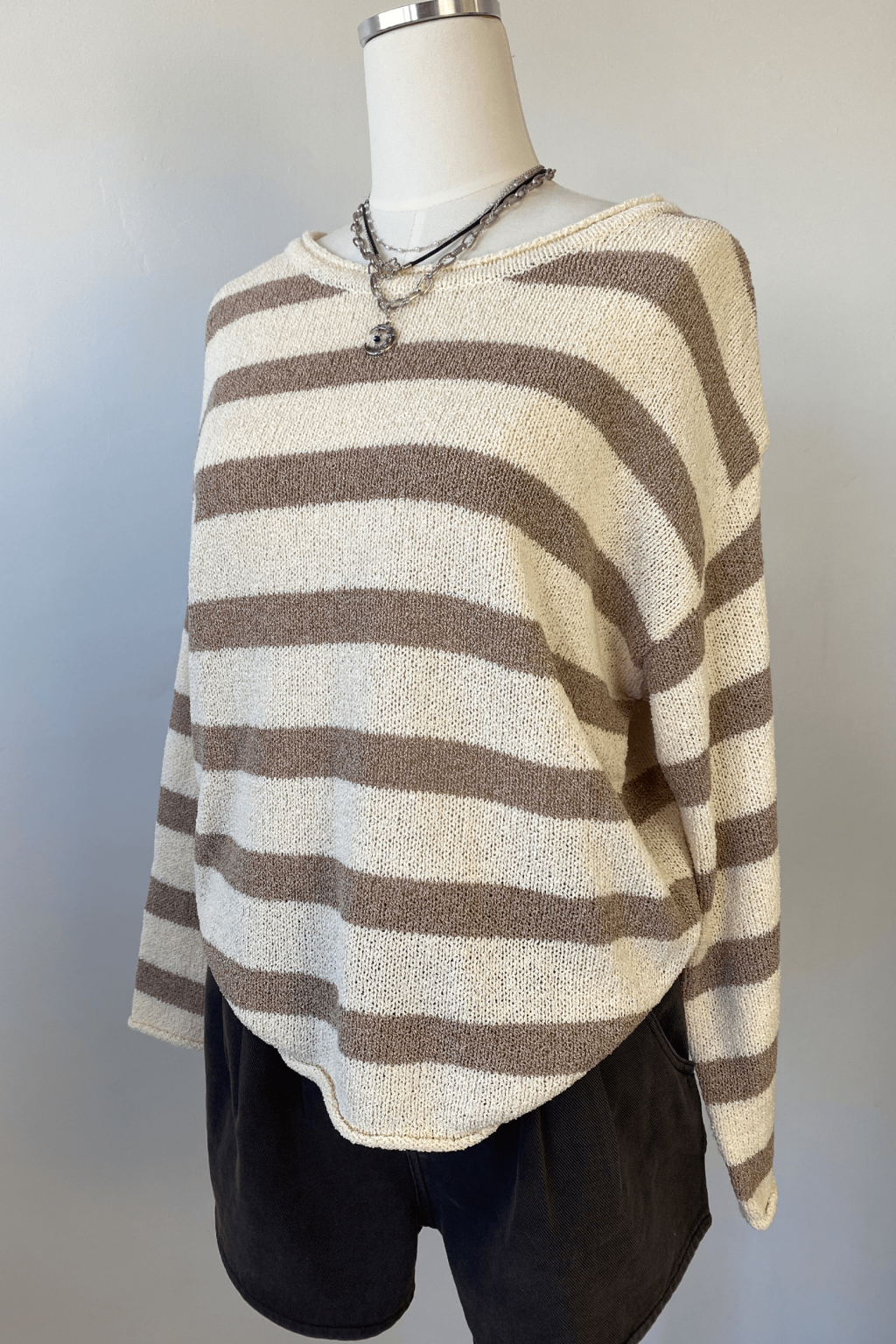 Striped Knit Sweater